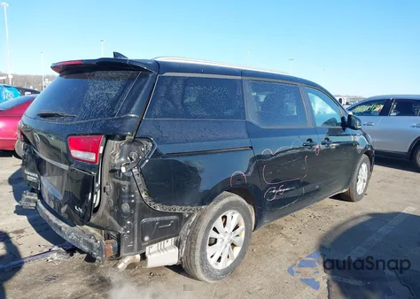 2017 Kia Sedona Lx из США, поврежденный, VIN KNDMB5C12H6309538